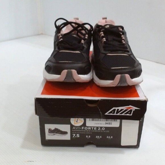 AVIA‎ WOMEN'S AVI-FORTE 2.0 RUNNING SHOES BLACK/PINK 7.5W-EUC - Picture 3 of 7